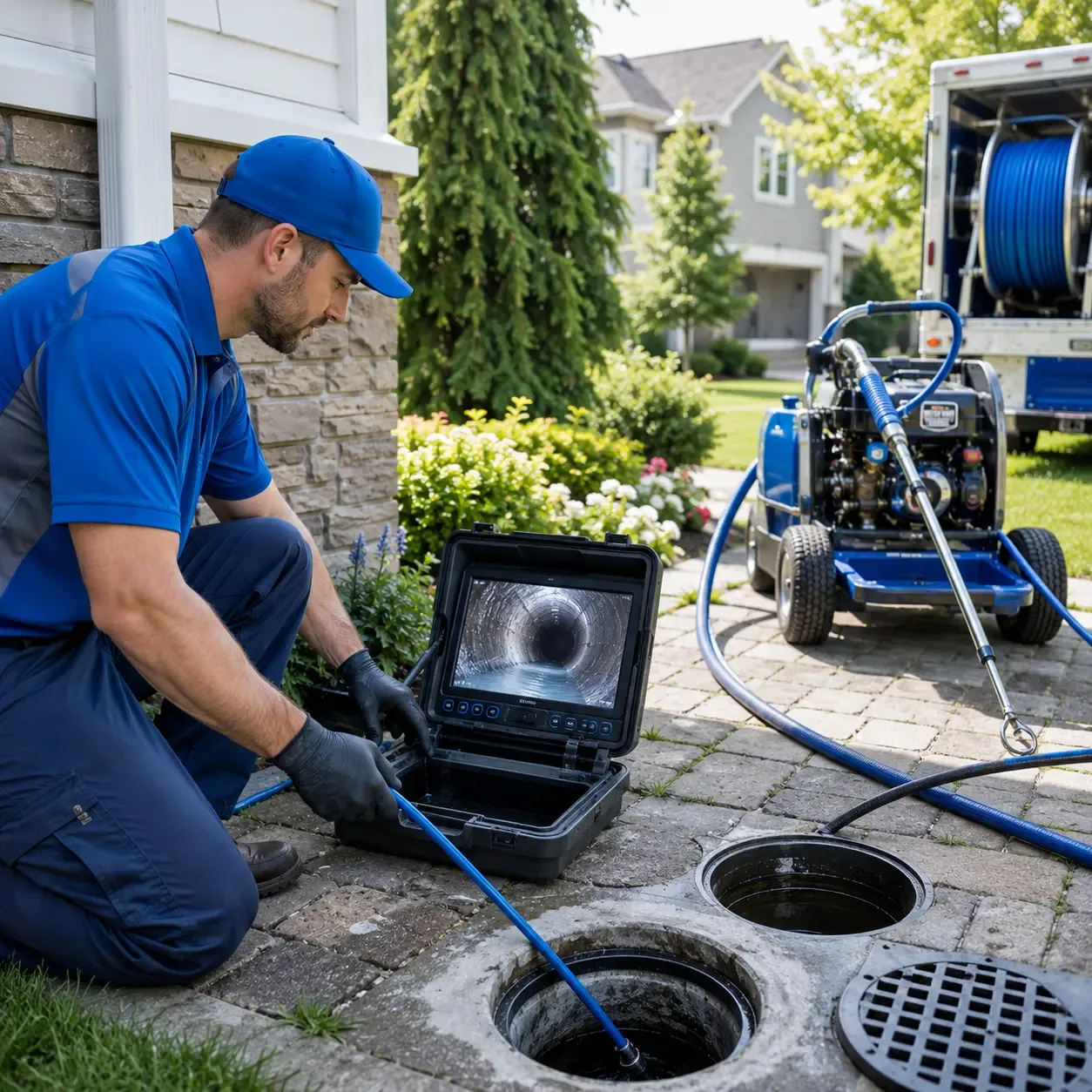 Outdoor drain cleaning professionals serving Lawtons, NY