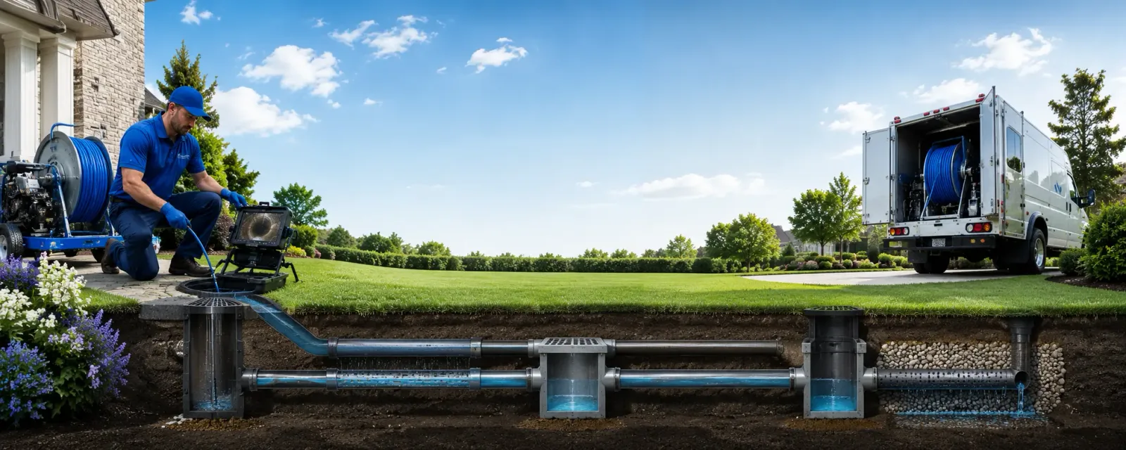 Outdoor drain cleaning information for Lawtons, NY